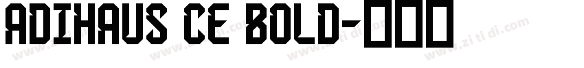 AdiHaus CE Bold字体转换